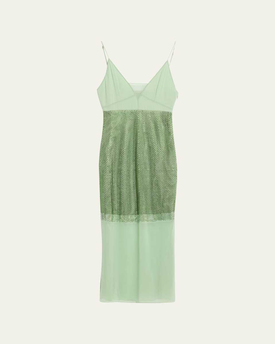 Crystal Panel Midi Dress